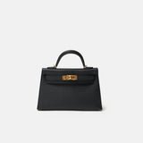 Hermès Kelly 20 Black Epsom PHW