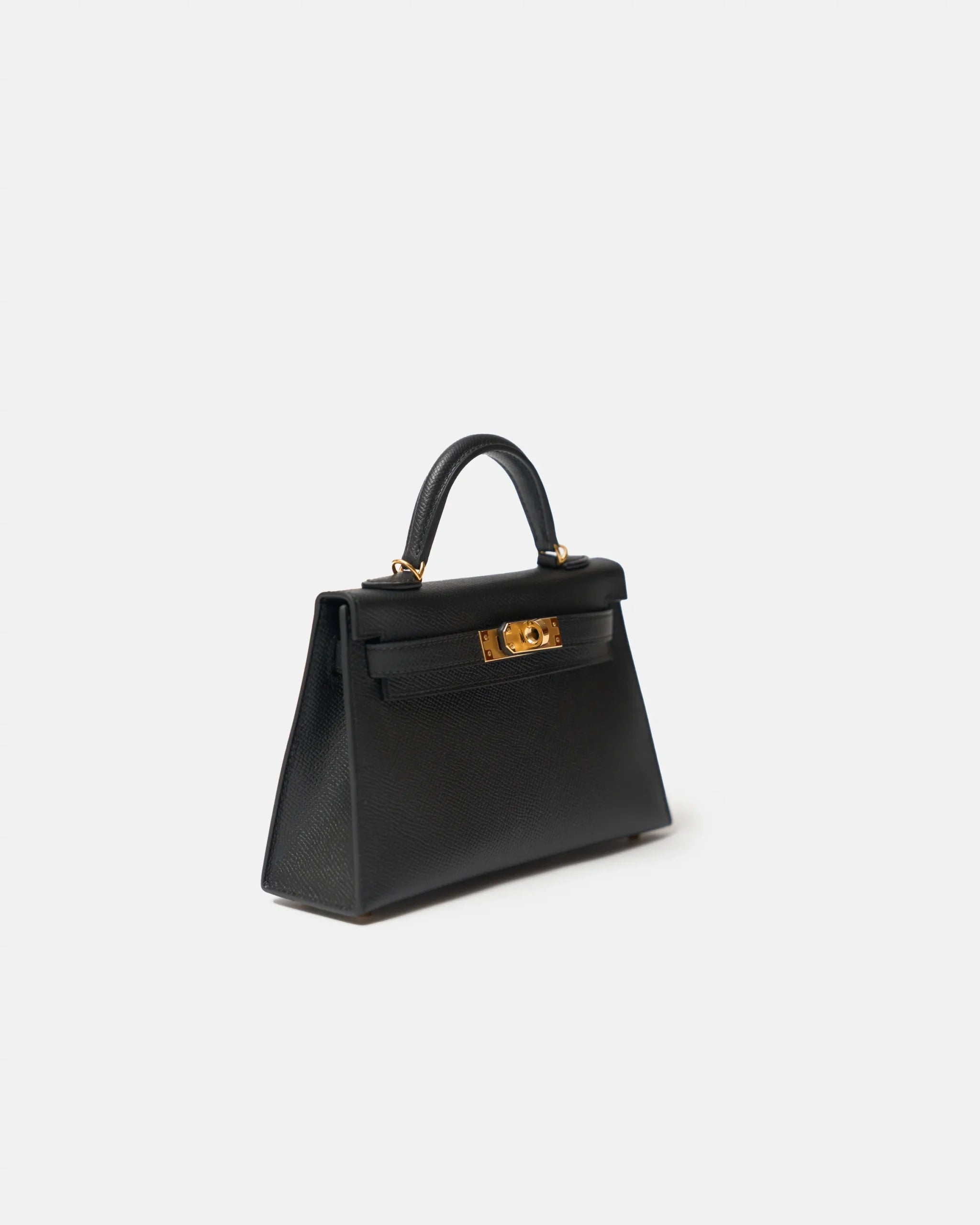 Hermès Kelly 20 Black Epsom PHW