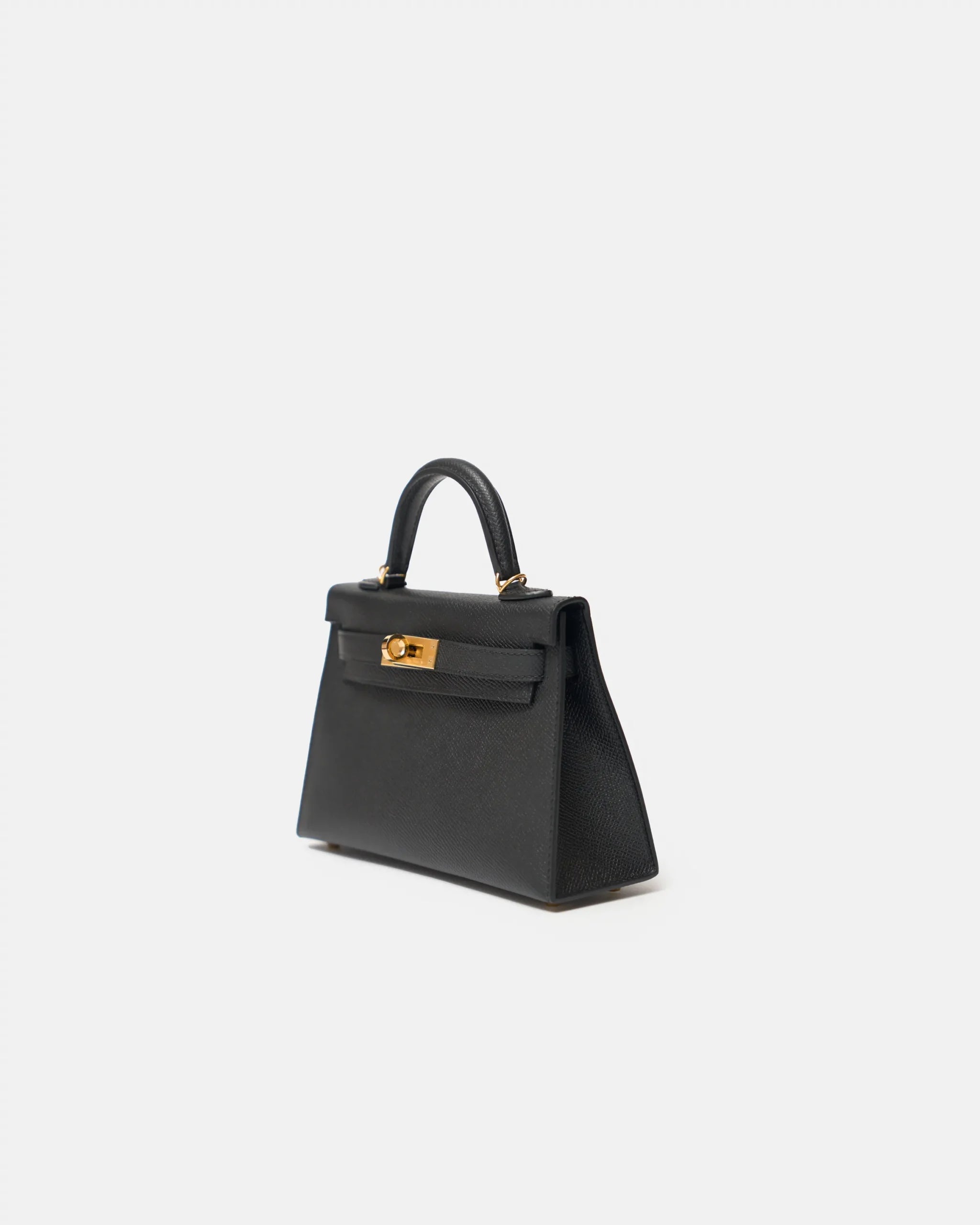 Hermès Kelly 20 Black Epsom PHW