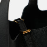 Hermès Picotin 18 Black Clemence Ghw