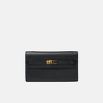 Hermès Kelly Classic Wallet To go Black Epsom GHW