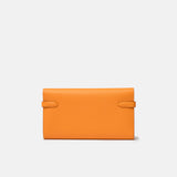 Hermès Kelly Classic Wallet Apricot Rose Azalee Epsom PHW