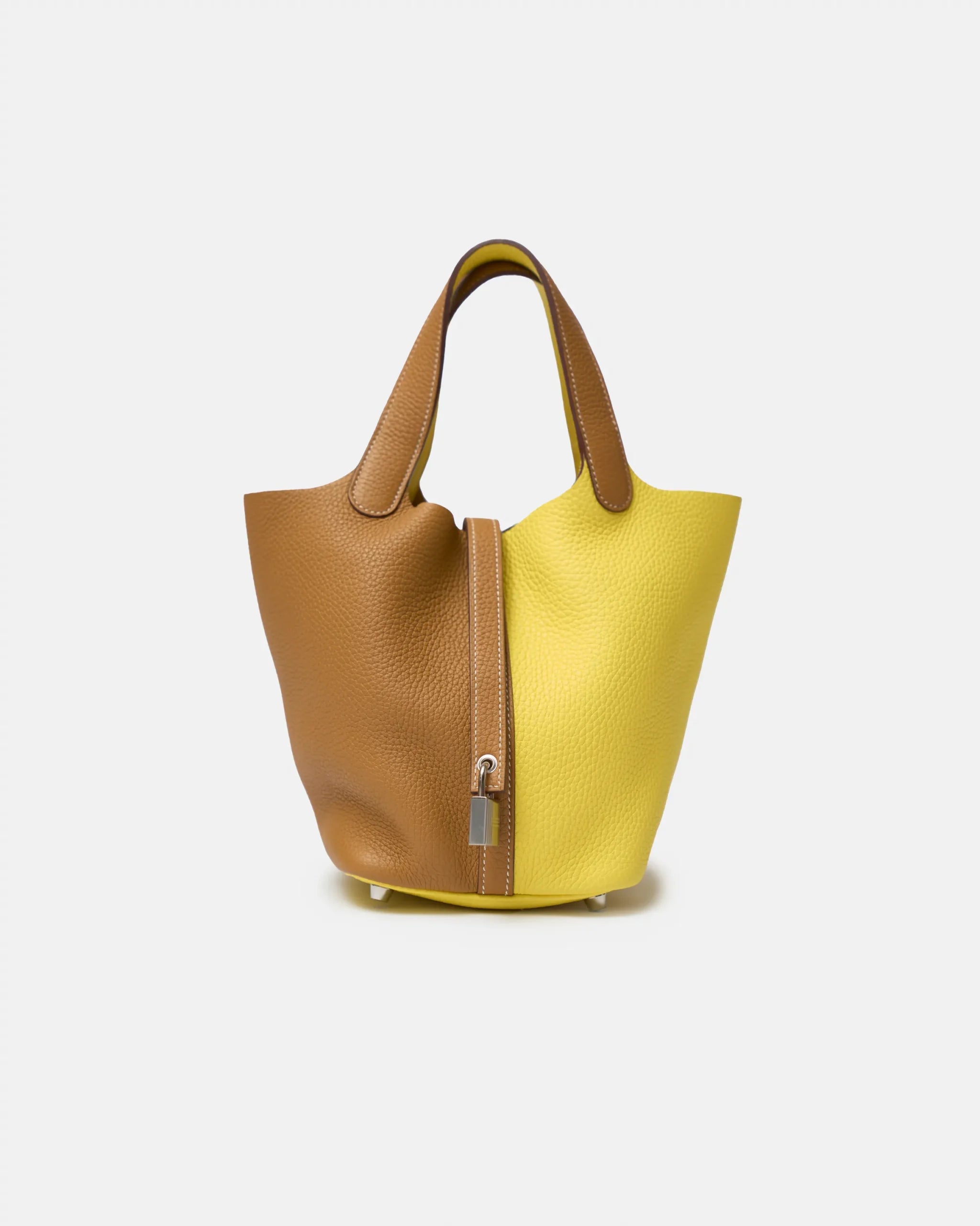 Hermès Picotin 18 Sesame Lime Clemence PHW