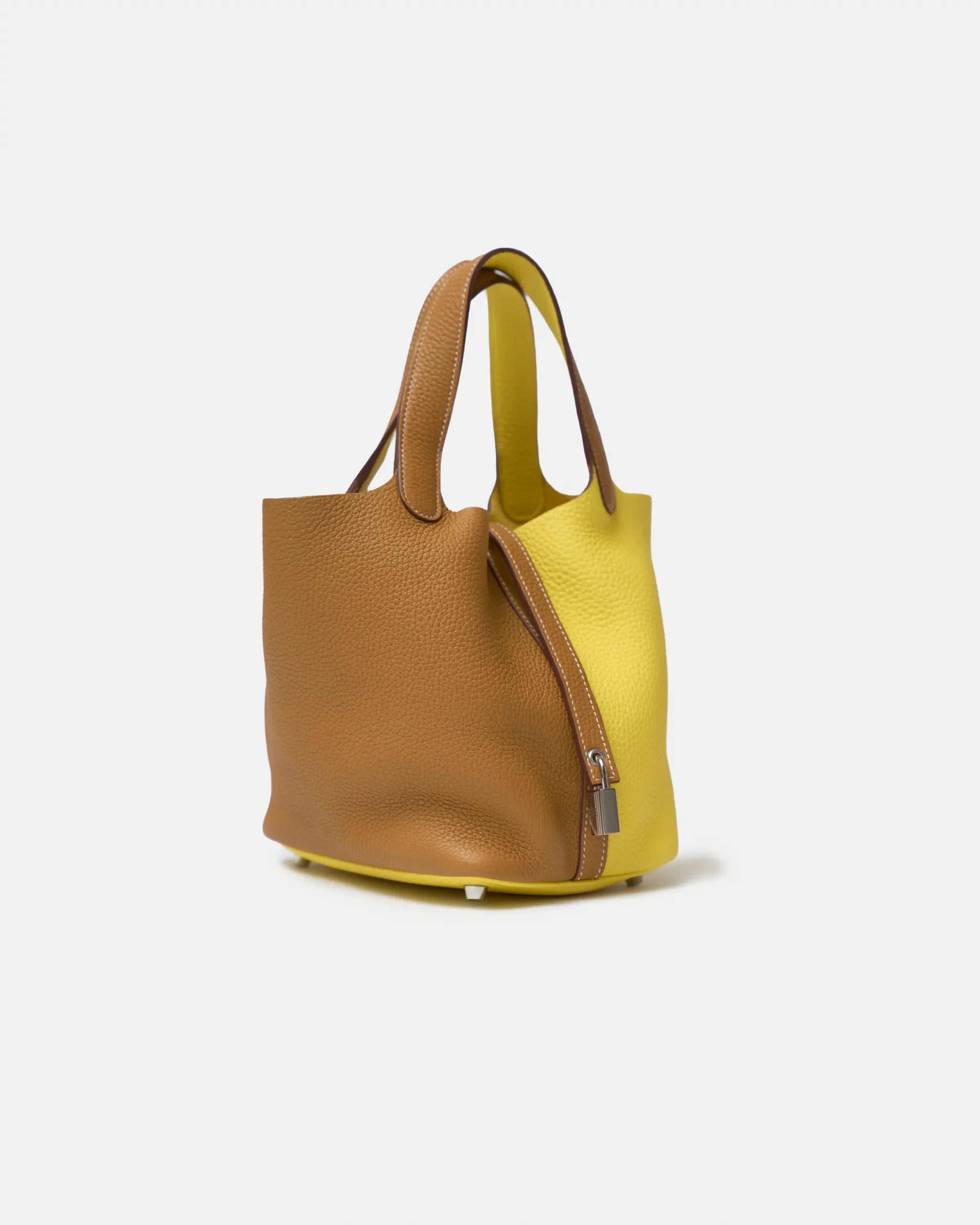 Hermès Picotin 18 Sesame Lime Clemence PHW
