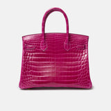 Hermès Birkin 30 Rose Scheherezade Crocodile GHW
