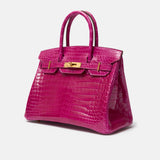 Hermès Birkin 30 Rose Scheherezade Crocodile GHW