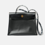 Hermès Herbag 31 Black Toile H Berline Vache Hunter GHW