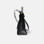 Hermès Herbag 31Black Toile H Berline Vache Hunter GHW