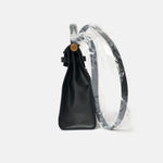 Hermès Herbag 31Black Toile H Berline Vache Hunter GHW