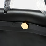 Hermès Herbag 31Black Toile H Berline Vache Hunter GHW