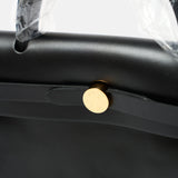 Hermès Herbag 31Black Toile H Berline Vache Hunter GHW