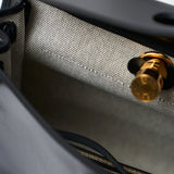 Hermès Herbag 31Black Toile H Berline Vache Hunter GHW