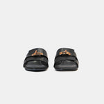 Hermès Candy Black Goatskin Ghw Sandals