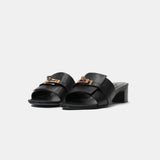 Hermès Candy Black Goatskin Ghw Sandals