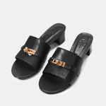 Hermès Candy Black Goatskin Ghw Sandals