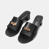 Hermès Candy Black Goatskin Ghw Sandals