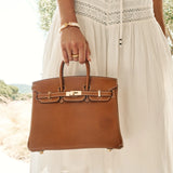 Hermès Birkin 25 Togo Gold Barenia GHW