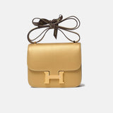 Hermès Constance 18 Doré Chevre Chamkilight Permabrass