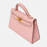 Hermès Mini Kelly 20 Rose Sakura Epsom GHW