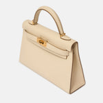 Hermès Mini Kelly 20 Craie Epsom GHW