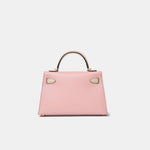 Hermès Mini Kelly Chevre Rose Sakura / Nata GHW