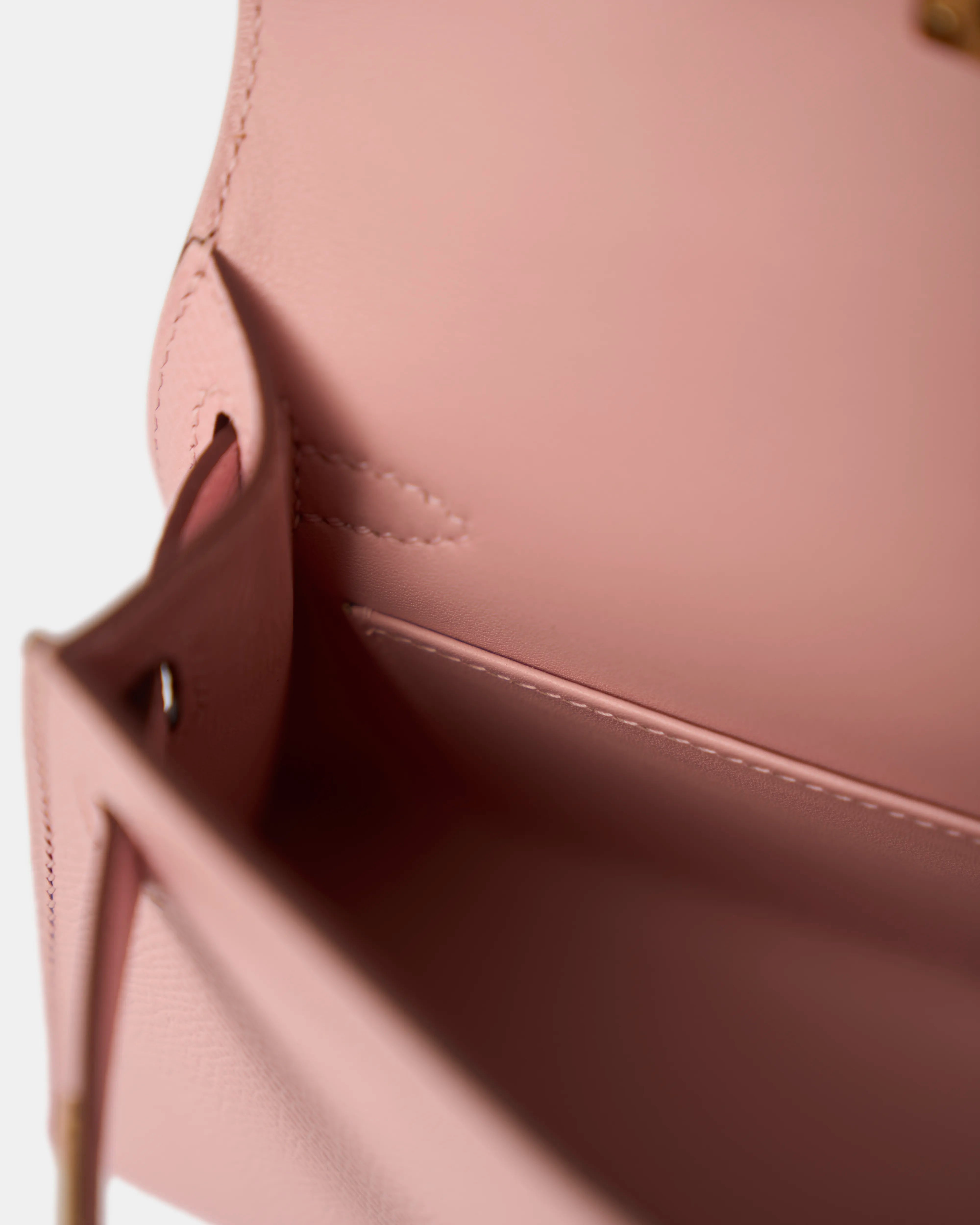 Hermès Mini Kelly 20 Rose Sakura Epsom GHW
