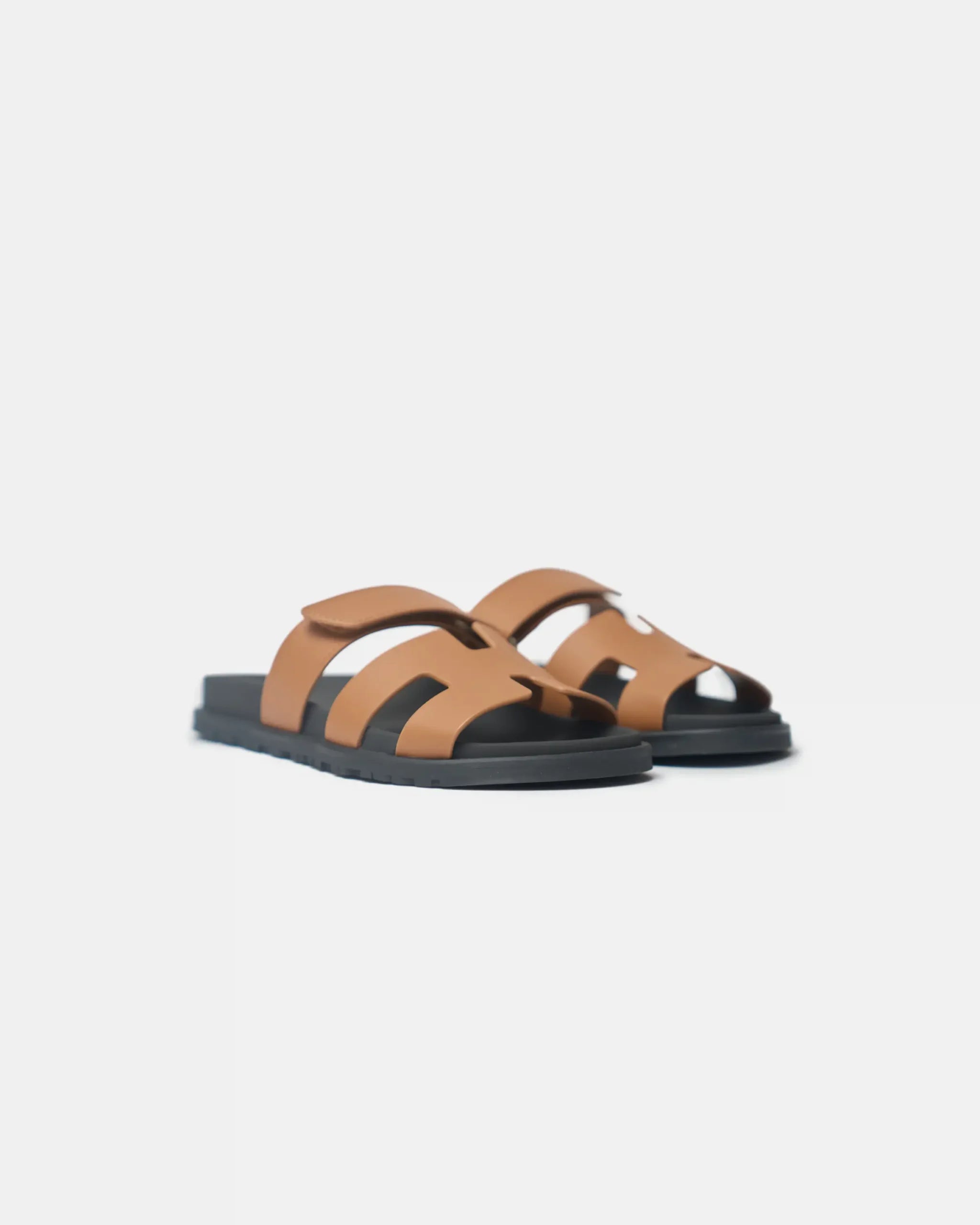 Hermès Chypre Naturel Calfskin Sandals Size 39