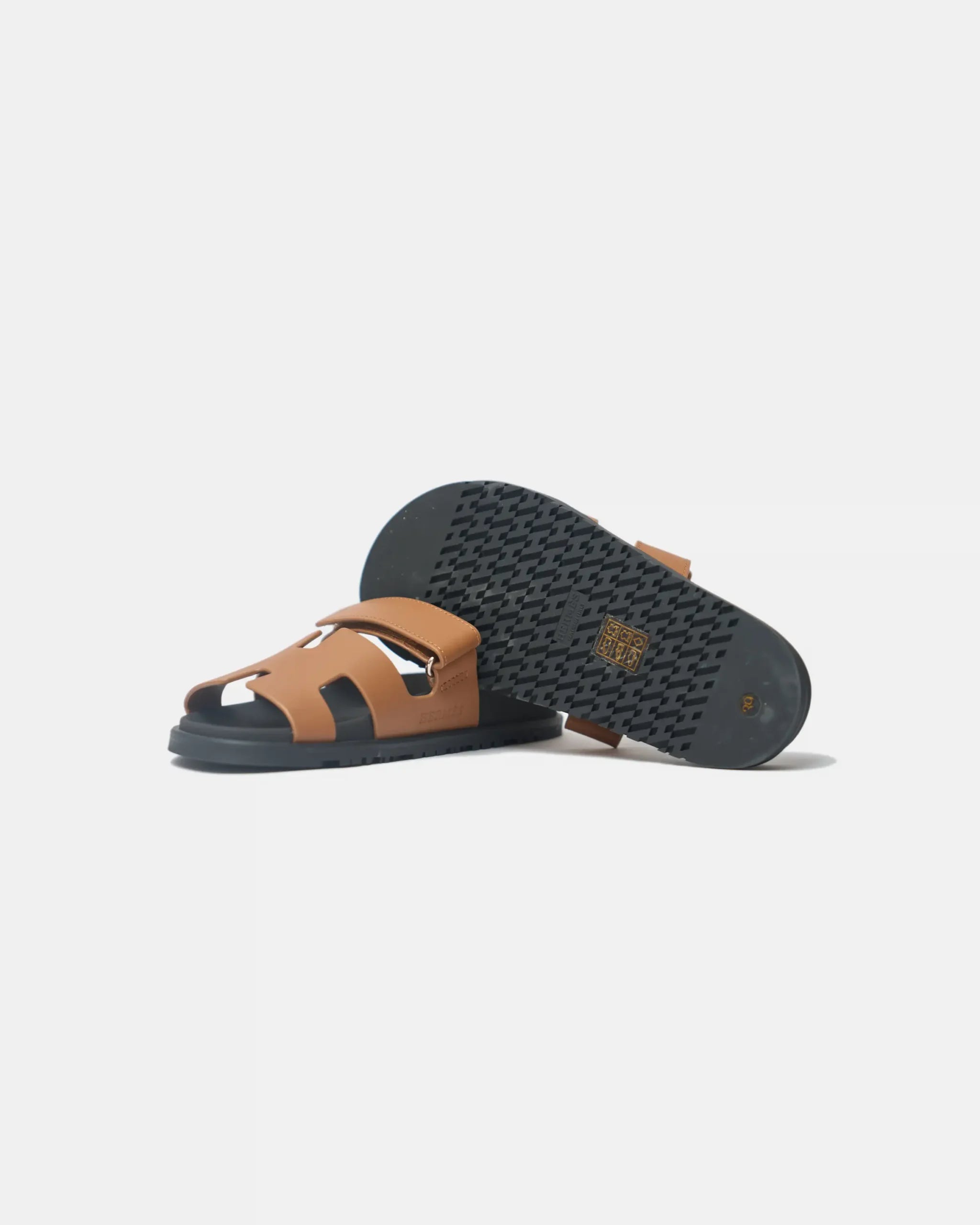 Hermès Chypre Naturel Calfskin Sandals Size 39