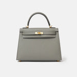 Hermès Kelly 25 Gris Meyer Epsom GHW
