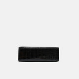 Hermès Kelly Pochette Black Shiny Alligator GHW