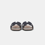 Hermès Oran Bleu Brut Denim Sandals