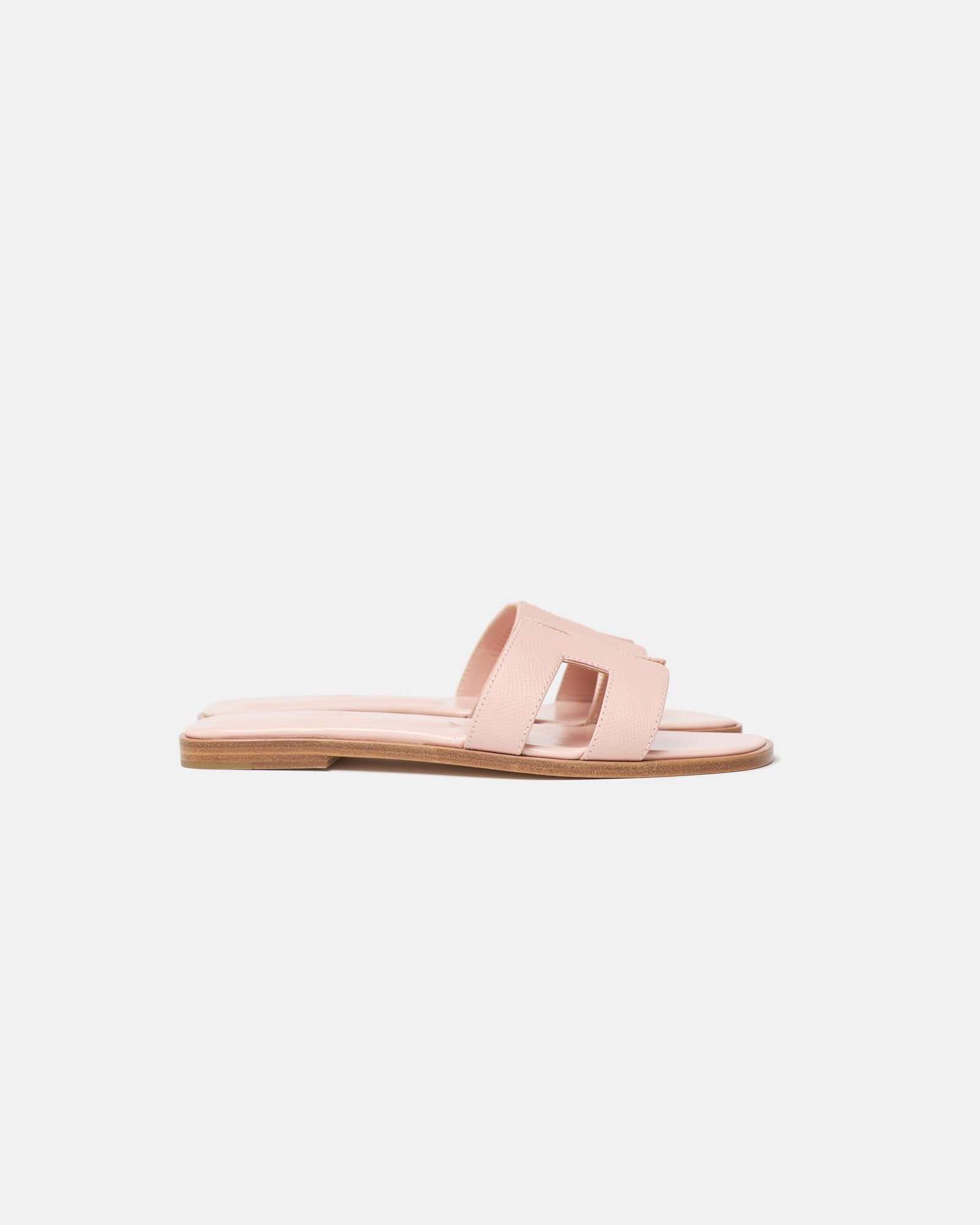 Hermès Oran Rose Pale Epsom Sandals
