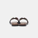 Hermès Oran Bleu Brut Denim Sandals