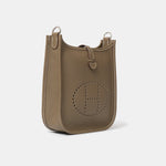 Hermes Mini Evelyne 16 EtoupeClemence PHW Navy Strap