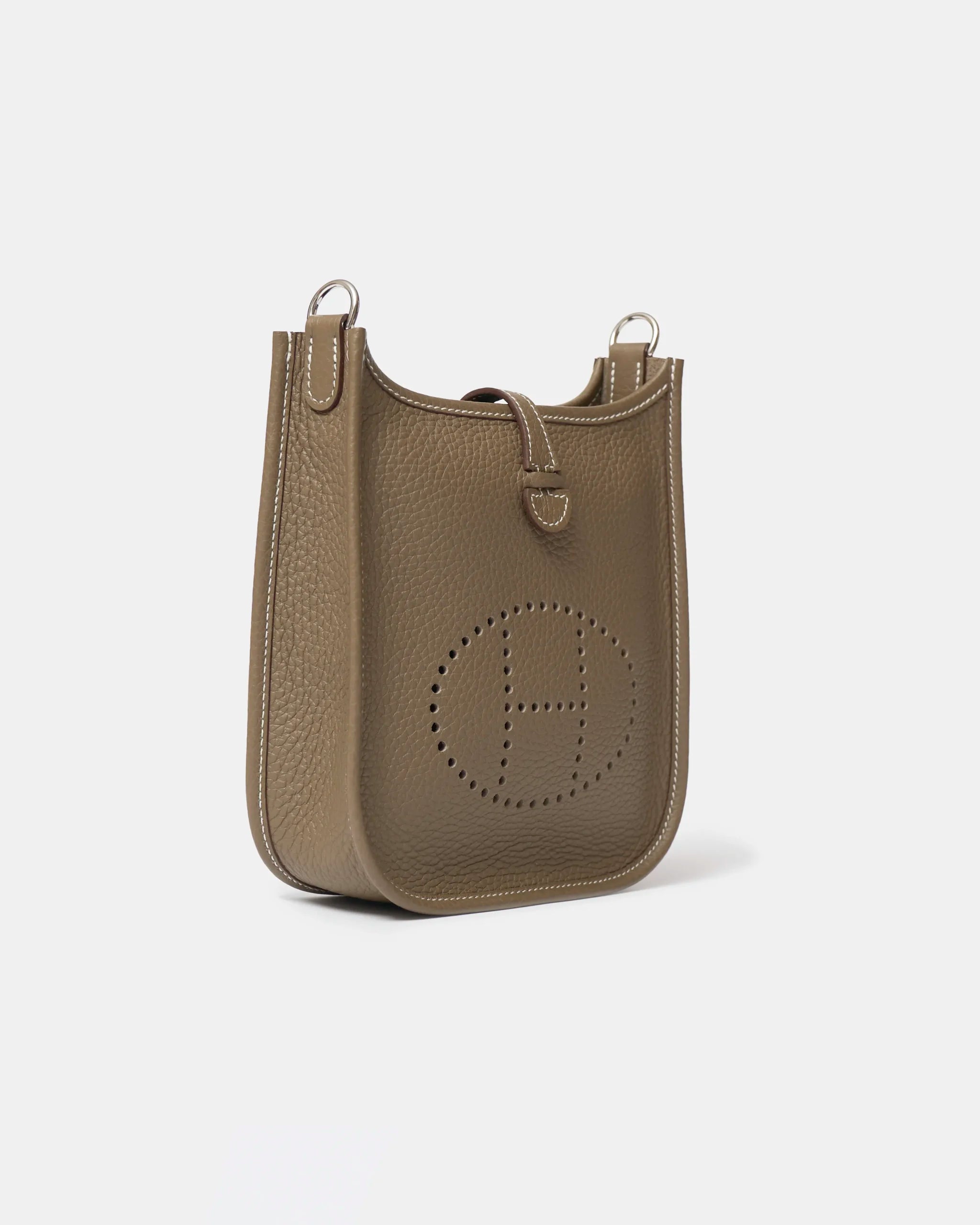 Hermes Mini Evelyne 16 EtoupeClemence PHW Navy Strap