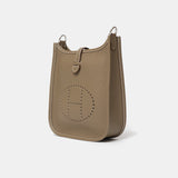 Hermes Mini Evelyne 16 EtoupeClemence PHW Navy Strap