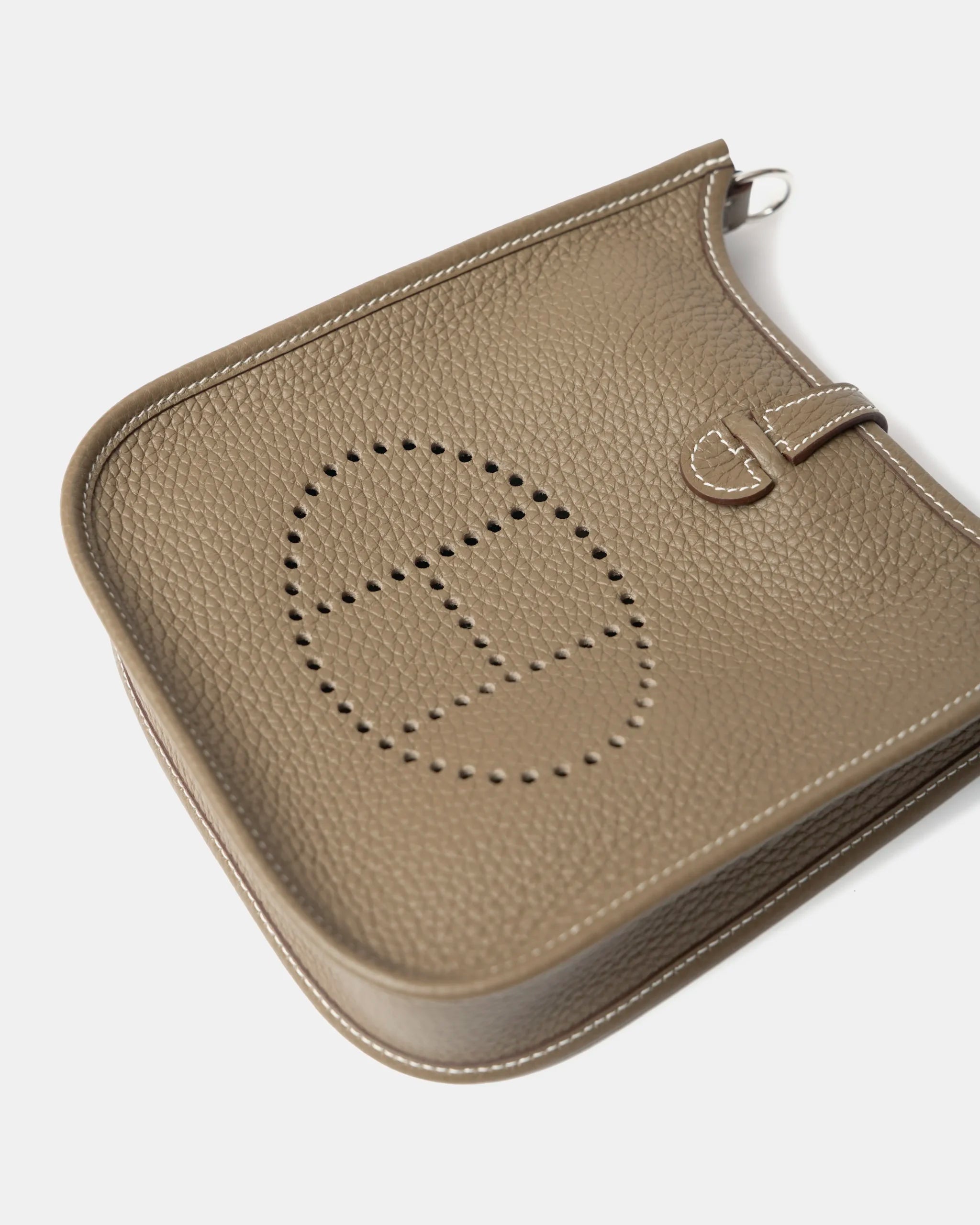 Hermes Mini Evelyne 16 EtoupeClemence PHW Navy Strap