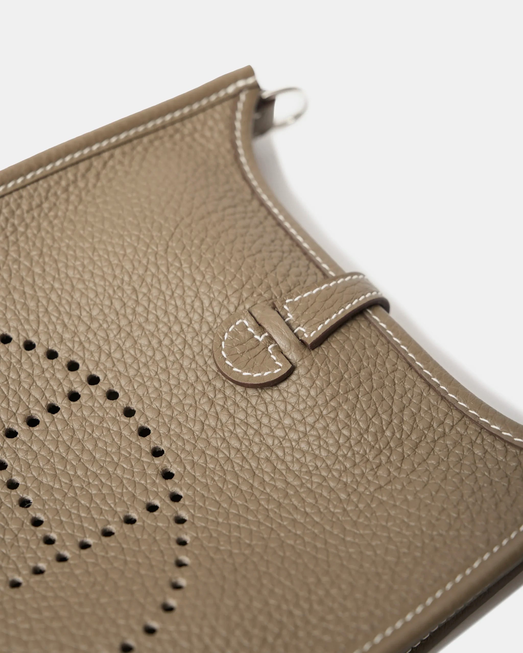 Hermes Mini Evelyne 16 EtoupeClemence PHW Navy Strap