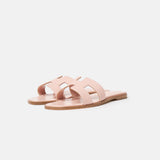 Hermès Oran Rose Pale Epsom Sandals