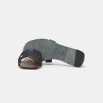 Hermès Oran Bleu Brut Denim Sandals