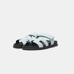 Hermès Chypre Bleu Ciel Matte Mississippiensis Alligator Sandals