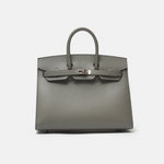 Hermès Birkin Sellier 25 Gris Meyer Madame Leather PHW