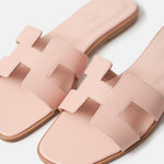 Hermès Oran Rose Pale Epsom Sandals