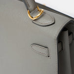 Hermès Kelly 25 Gris Meyer Epsom GHW