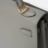Hermès Kelly 25 Gris Meyer Epsom GHW