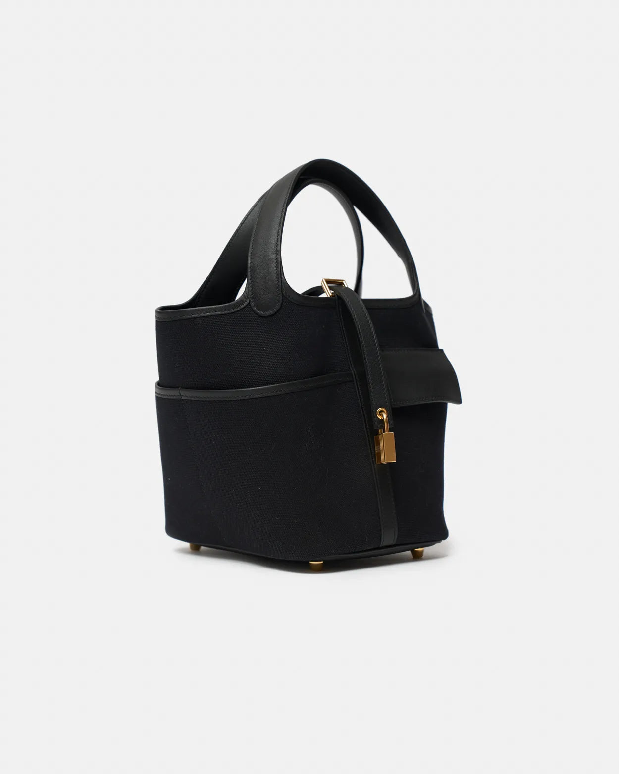 Hermès Picotin Cargo 18 Black Toile Goeland Swift GHW