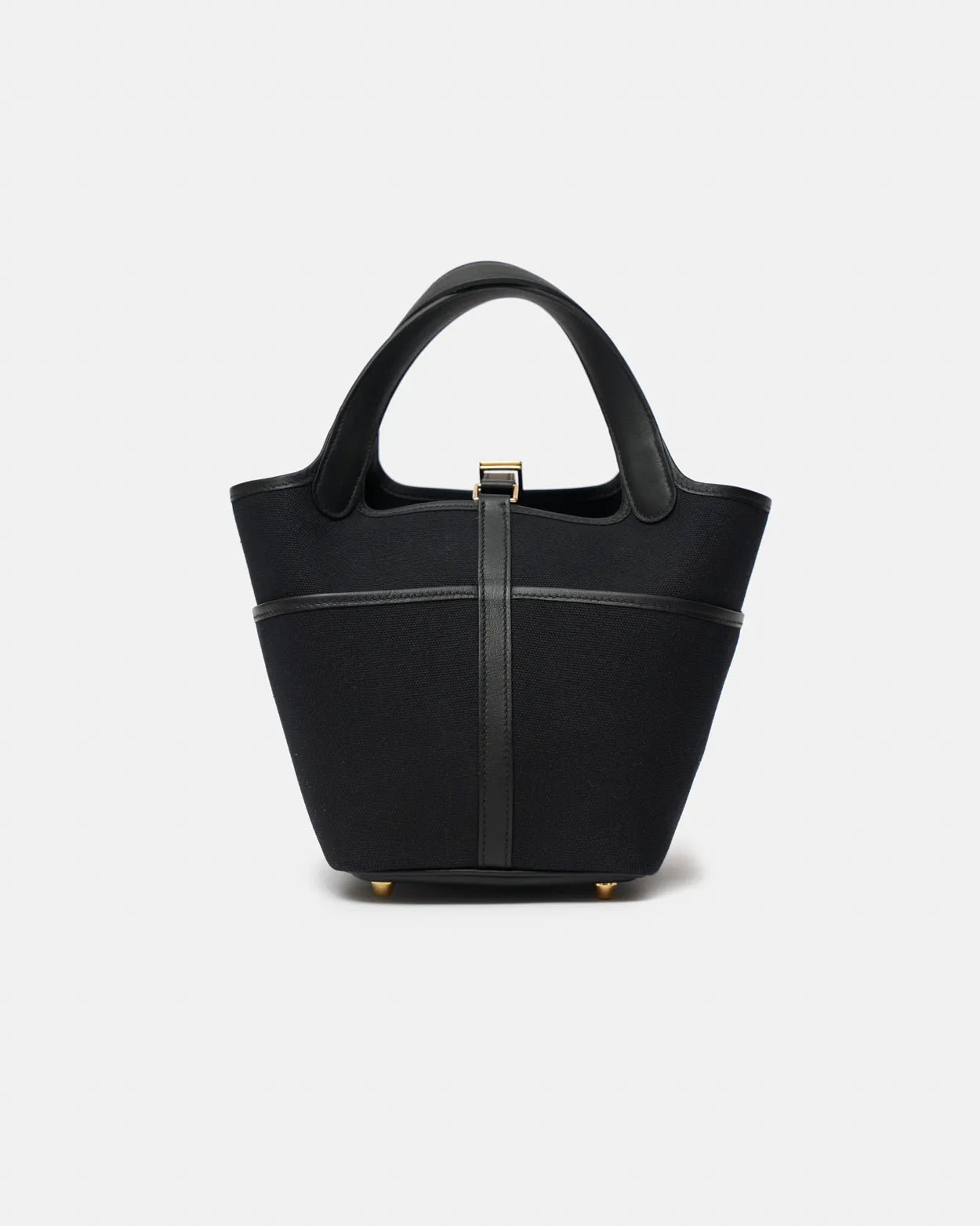 Hermès Picotin Cargo 18 Black Toile Goeland Swift GHW