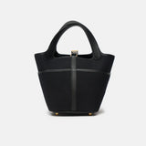 Hermès Picotin Cargo 18 Black Toile Goeland Swift GHW