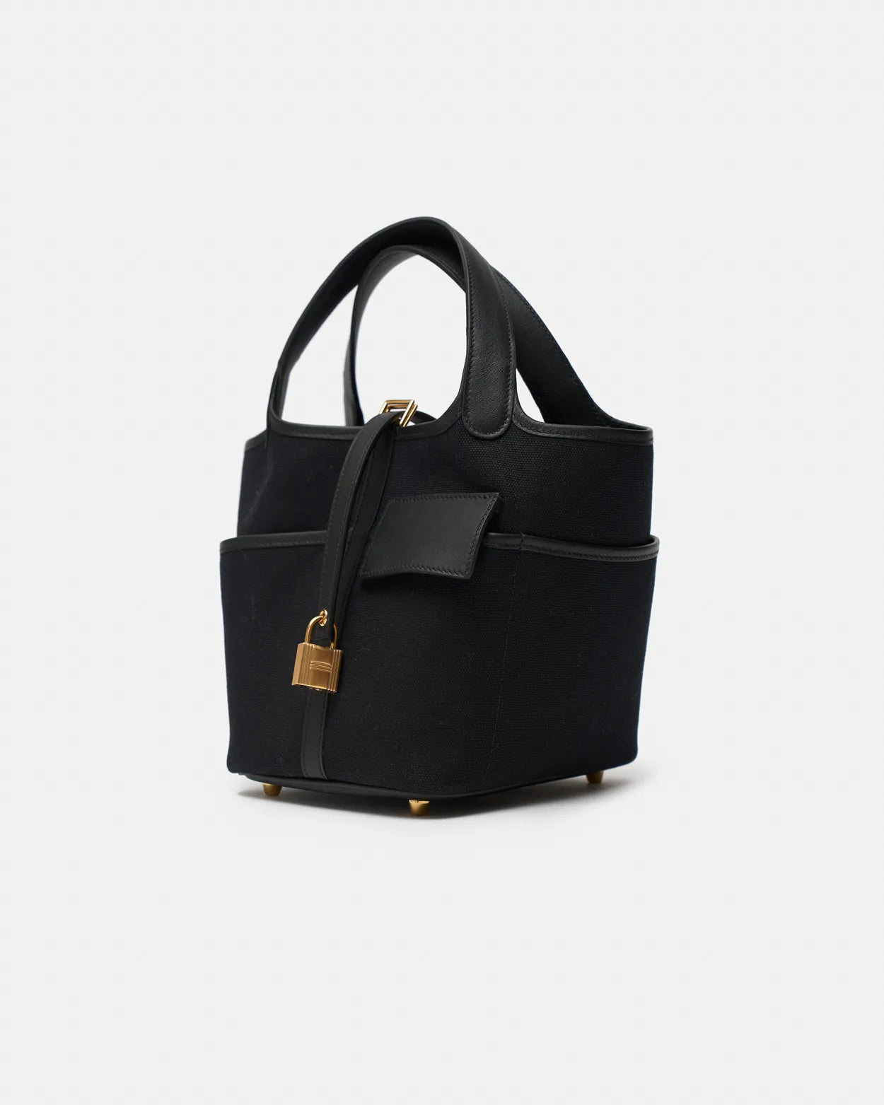 Hermès Picotin Cargo 18 Black Toile Goeland Swift GHW