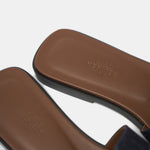 Hermès Oran Bleu Brut Denim Sandals